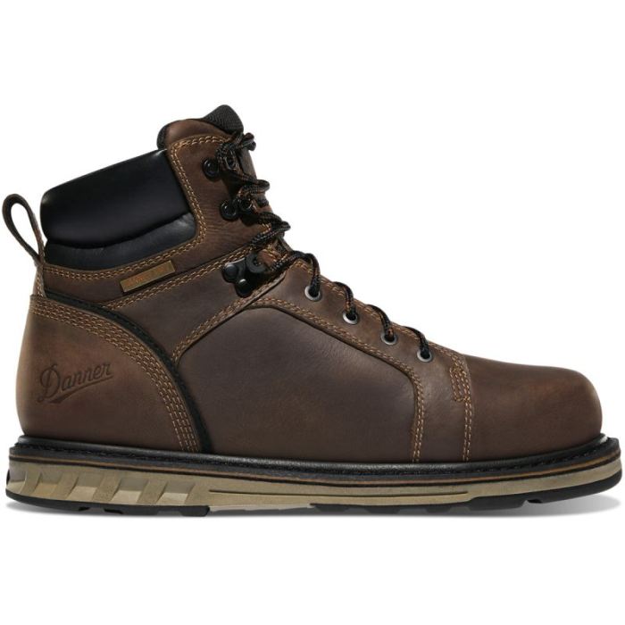 Men's Steel Yard 6" Brown Steel Toe Wedge Hot - Danner Boots