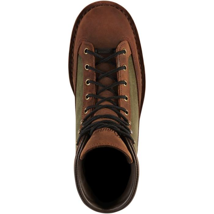 Men's Danner Ridge Dark Brown/Forest Green - Danner Boots